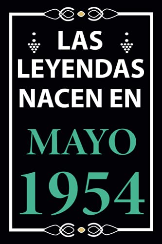 Las leyendas nacen en Mayo 1954: Regalo de cumpleaños perfecto para hombre y mujer de 67 años I...