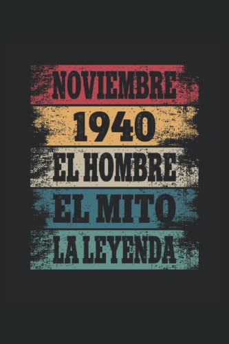 Noviembre 1940 - El Hombre - El Mito - La Leyenda: Regalos Originales para Hombre Papá Abuelo...