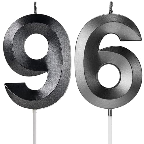 Velas de cumpleaños, velas numéricas, edad y año, para tartas, diseño 3D, aniversario de boda,...