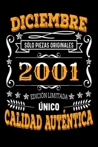 CUADERNO, diciembre 2001, 21 Años Siendo Genial: Regalo de 21 cumpleaños para mujeres y hombres,...