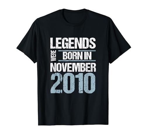 Las leyendas nacieron en noviembre de 2010 Cumpleaños Camiseta