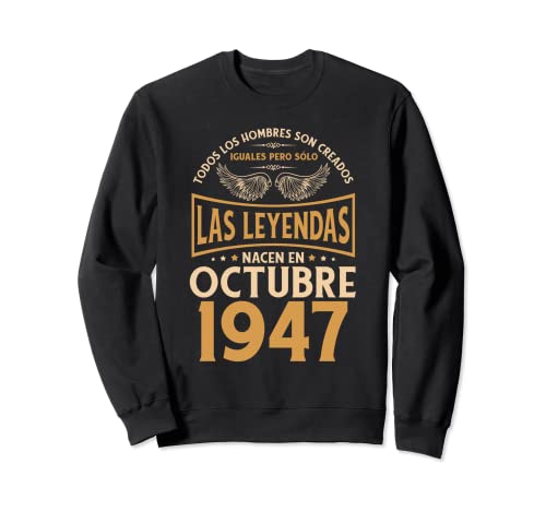 Cumpleaños Hombre Regalos Las Leyendas Octubre 1947 Sudadera