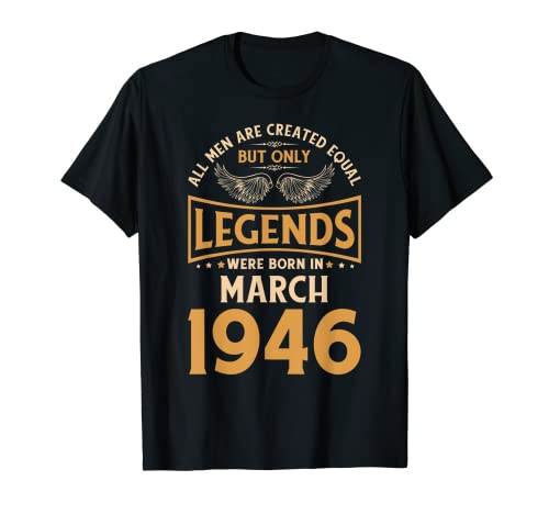Las leyendas de cumpleaños nacieron en marzo de 1946. Camiseta