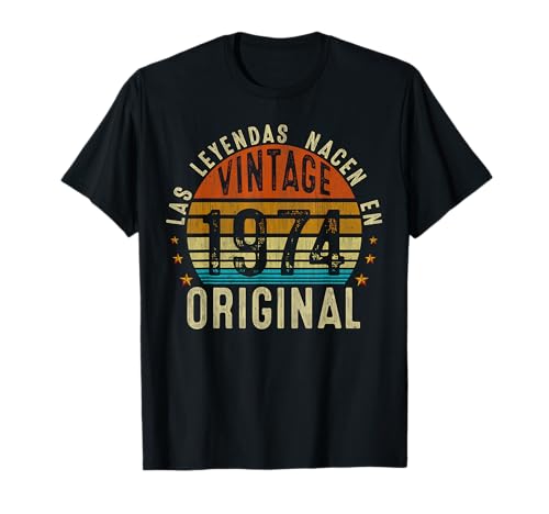 52 años Cumpleaños Hombre Regalo Original 1974 Camiseta