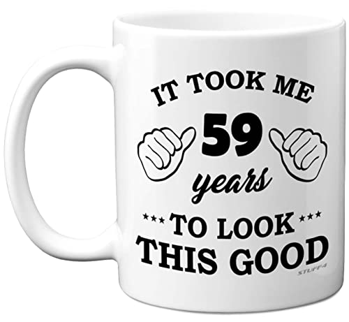 - Regalo cumpleaños hombres mujeres, taza cumpleaños niños 59 años, me llevó 59 años lucir...