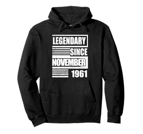 65 cumpleaños Legendario Desde noviembre de 1961 cumpleaños Sudadera con Capucha