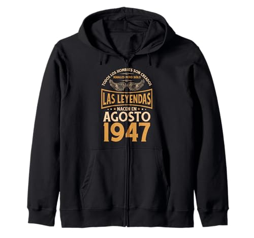 Cumpleaños Hombre Regalos Las Leyendas Agosto 1947 Sudadera con Capucha