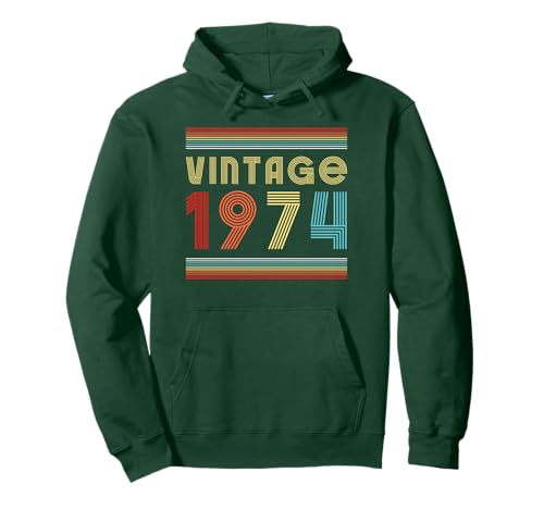 Vintage 1974 - Camiseta para hombre, edición limitada, cumpleaños de 1974 Sudadera con Capucha