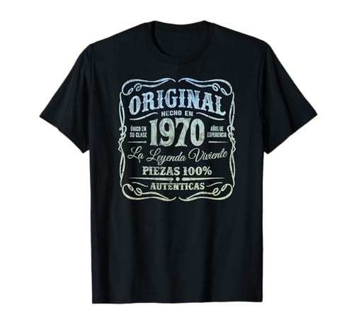 Original Hecho En 1970 Vintage 54 Cumpleaños Camiseta