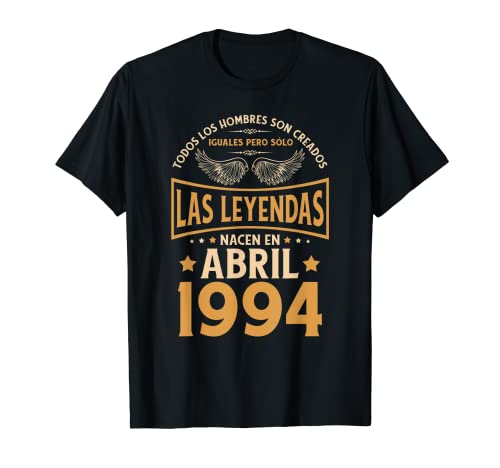 Cumpleaños Hombre Regalos Las Leyendas Abril 1994 Camiseta