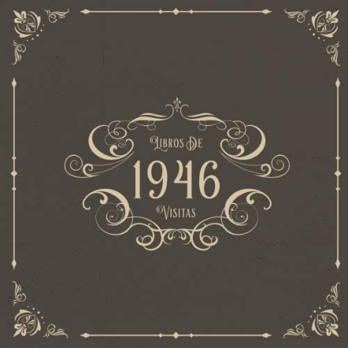 1946 Libros de Visitas: Libros de visitas para fiestas de cumpleaños de estilo vintage para que la...