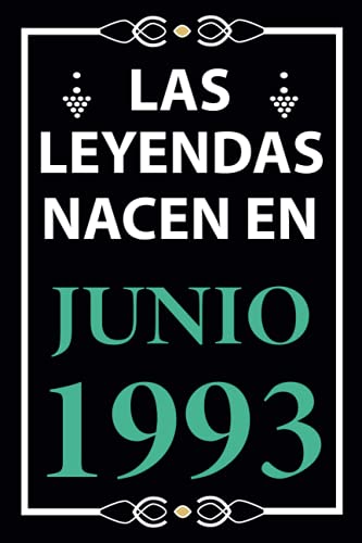 Las leyendas nacen en Junio 1993: Regalo de cumpleaños perfecto para hombre y mujer de 28 años I...
