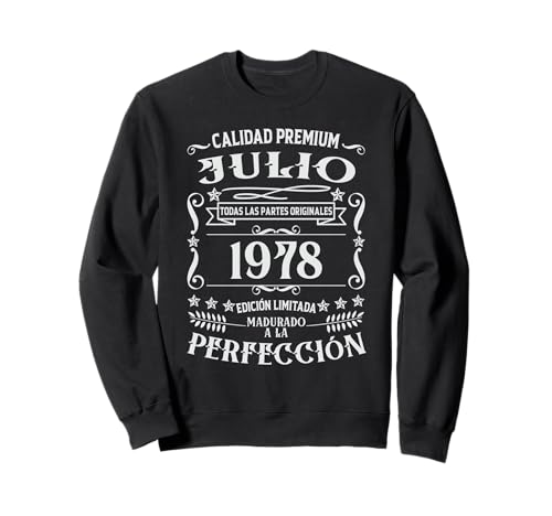 48 cumpleaños Nacido en Julio de 1978 Vintage 48 años Sudadera