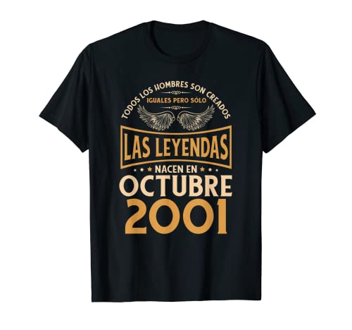 Cumpleaños Hombre Regalos Las Leyendas Octubre 2001 Camiseta