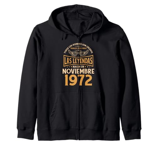 Cumpleaños Hombre Regalos Las Leyendas Noviembre 1972 Sudadera con Capucha