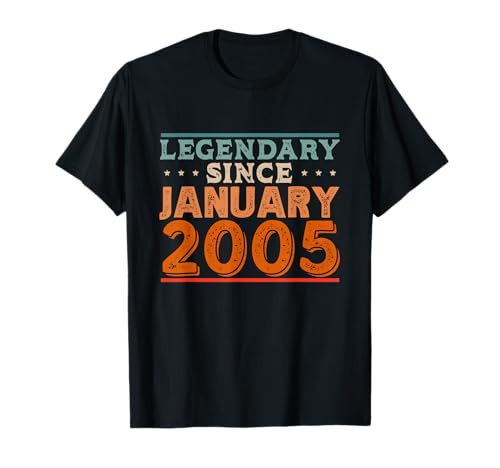 Legendario desde enero de 2005 impresionante fiesta retro de cumpleaños Camiseta