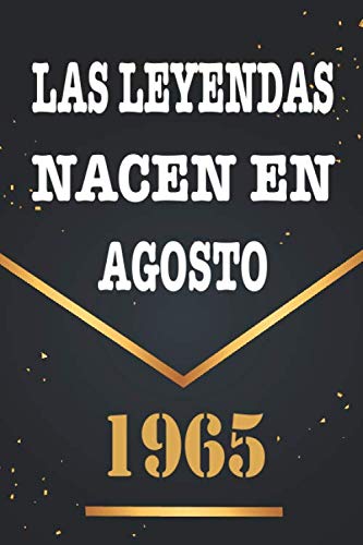 Las Leyendas Nacen En Agosto De 1965: Libro de visitas de 55 años, cuaderno, 120 páginas de...
