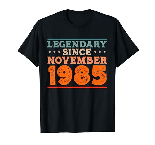 Legendario desde noviembre de 1985 retro vintage fiesta de cumpleaños Camiseta