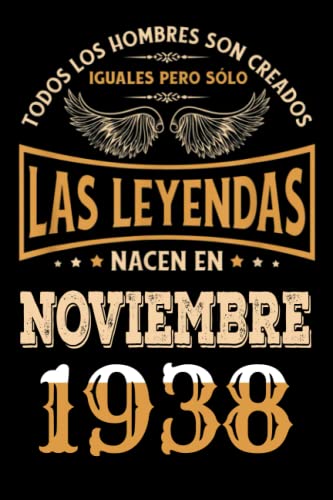 Regalo de 84 Cumpleaños Para Hombre : Las Leyendas Nacen en Noviembre 1938: Regalos de Cumpleaños...