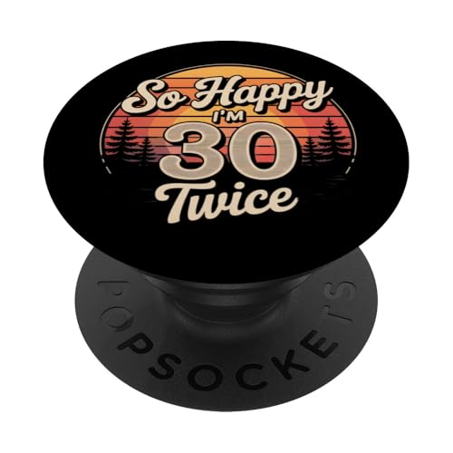 Favores de 60 cumpleaños 60 años cumpleaños 60 cumpleaños PopSockets PopGrip Adhesivo