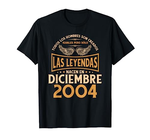 Cumpleaños Hombre Regalos Las Leyendas Diciembre 2004 Camiseta