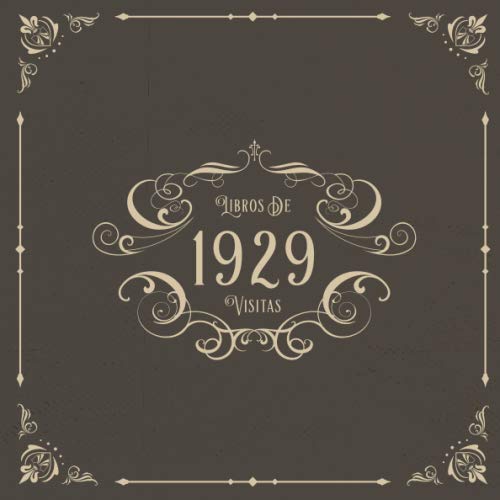 1929 Libros de Visitas: Libros de visitas para fiestas de cumpleaños de estilo vintage para que la...
