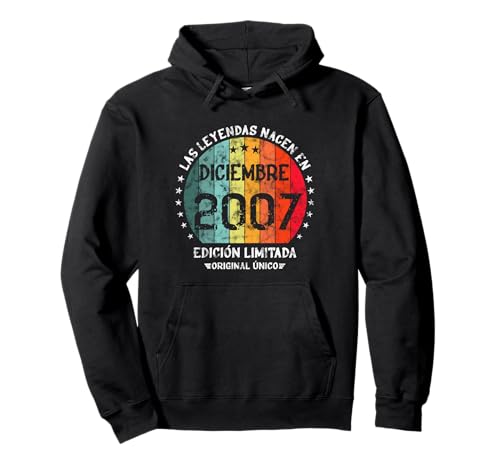 Cumpleaños Las Leyendas Nacen Diciembre 2007 Hombre Mujer Sudadera con Capucha