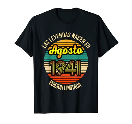 Las Leyendas nacen en Agosto 1941 80 Años Agosto 1941 Camise Camiseta