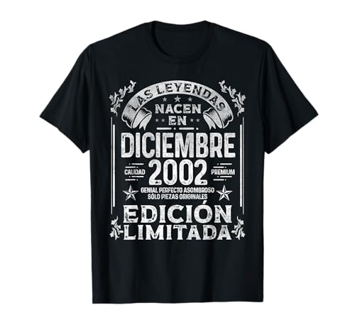 Las Leyendas nacen en Diciembre de 2002 - 24 Años Cumpleaños Camiseta