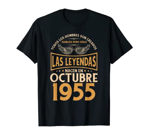 Cumpleaños Hombre Regalos Las Leyendas Octubre 1955 Camiseta