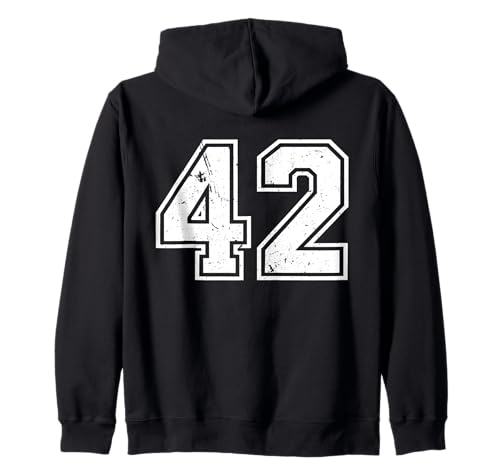 Número 42, numerado Vintage 42 años cumpleaños Sudadera con Capucha