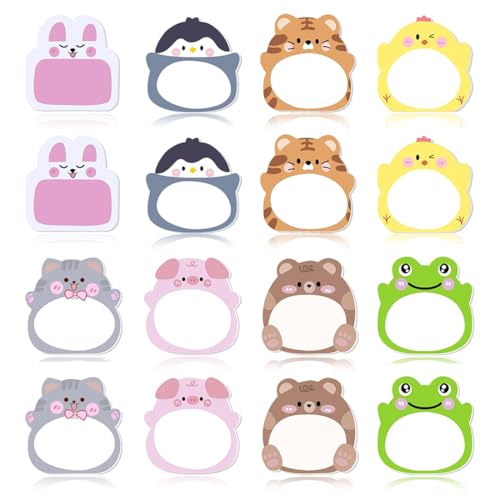 KEWUF 16 Paquete Pequeños Blocs de Notas para Regalos Infantiles,Notas Adhesivas de Dibujos...