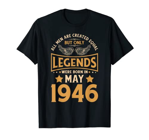 Las leyendas de cumpleaños nacieron en mayo de 1946. Camiseta