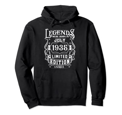 Cumpleaños Julio 1935 Edición Limitada Regalo Legend July Sudadera con Capucha