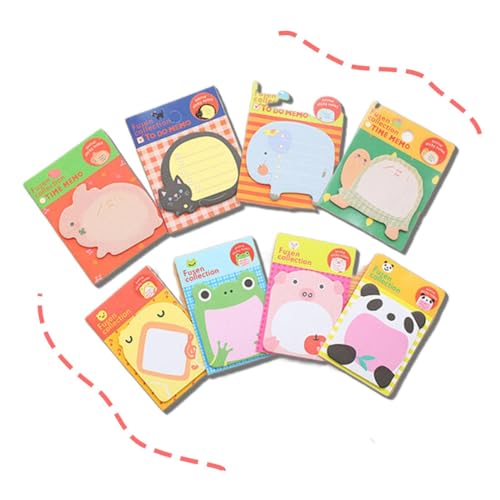 PYEUIFT 24 Notas Adhesivas Regalos Cumpleaños Niños Libretas PequeñAs Diseño Animal Detalles...