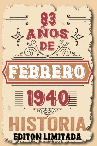 83 Años Cumpleaños Hombre Vintage 1940 Hecho En Febrero 1940: 83 años Regalos de cumpleaños de...