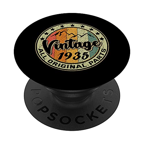Vintage 1935 Retro 88 Años Regalo 88 Cumpleaños PopSockets PopGrip Intercambiable