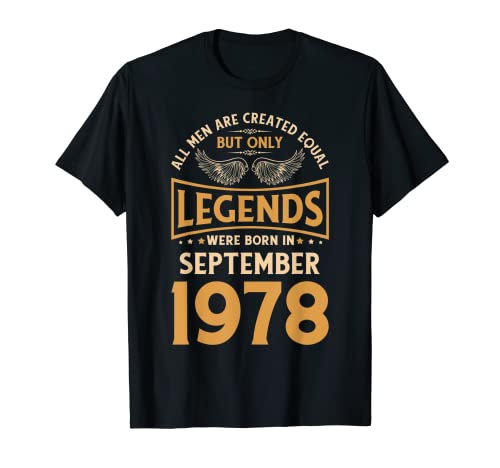 Las leyendas de cumpleaños nacieron en septiembre de 1978. Camiseta