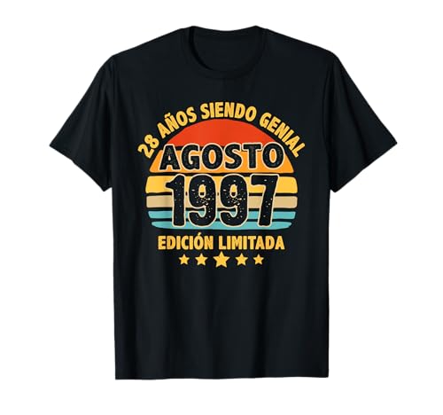 Agosto 1997 28 Años Hombre Cumpleaños Regalo Agosto 1997 Camiseta