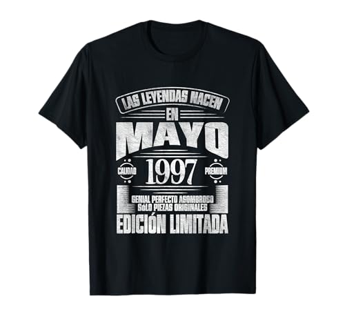 Las Leyendas nacen en Mayo de 1997 - 29 Años Cumpleaños Camiseta