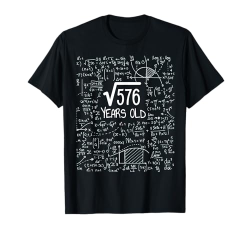 Raíz cuadrada de 576: 24 años - 24 cumpleaños Camiseta
