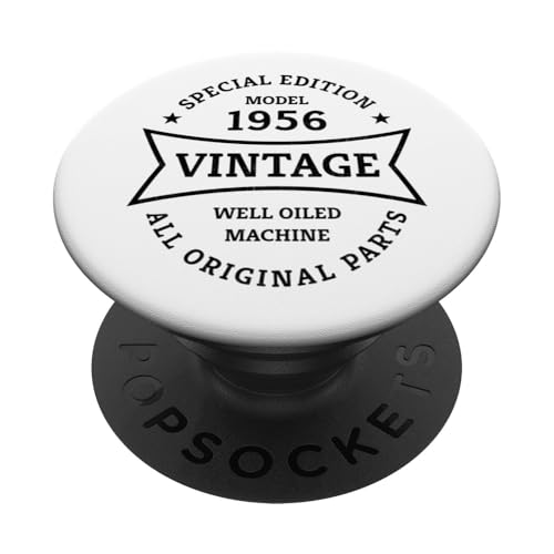 70 cumpleaños Nacido en 1956 Diseño Vintage 70 años PopSockets PopGrip Adhesivo