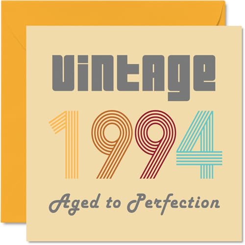 Tarjetas de cumpleaños número 30 para hombres y mujeres – Vintage 1994 Aged To Perfection –...