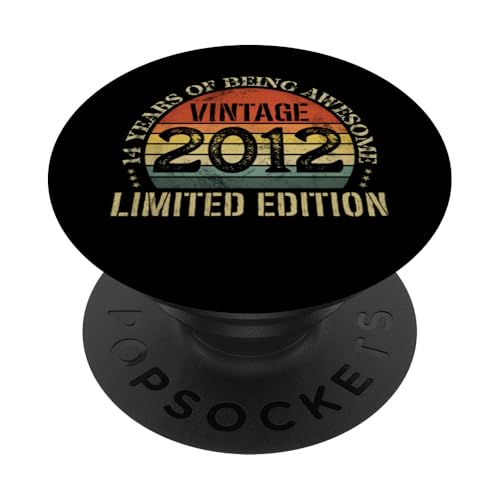 Vintage 2012 Edición Limitada 14º Cumpleaños 14 Años PopSockets PopGrip Adhesivo