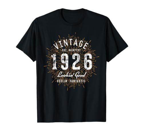 Retro Cumpleaños 1926 Vintage Camiseta