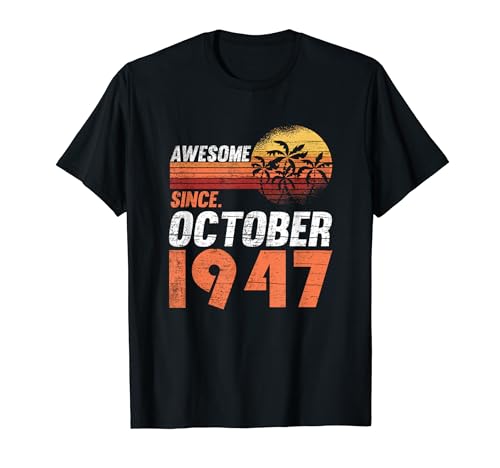 Cumpleaños de octubre 1947 Camiseta