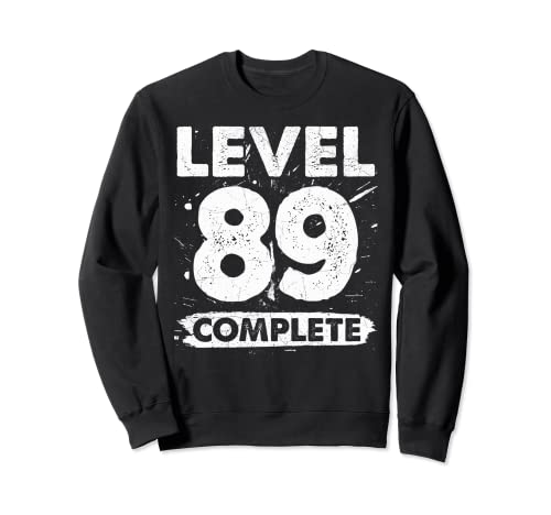 Level 89 Complete 89 años cumpleaños Sudadera