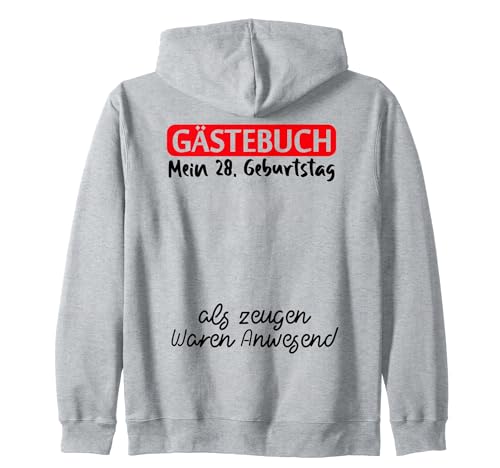 Gästebuch Mein 28. Geburtstag Libro de visitas Firma Sudadera con Capucha