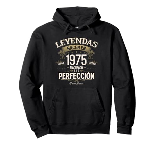 50 cumpleaños Hombre Mujer Regalo 1975 Camiseta Sudadera con Capucha