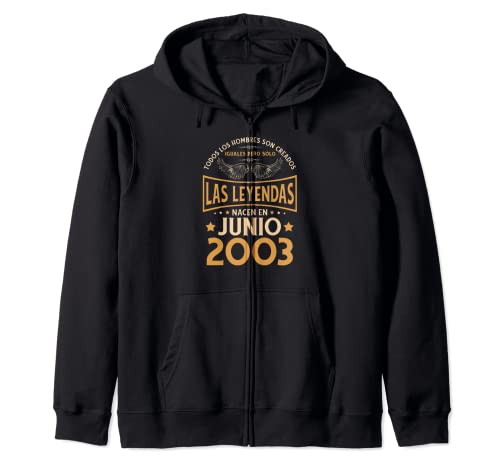 Cumpleaños Hombre Regalos Las Leyendas Junio 2003 Sudadera con Capucha